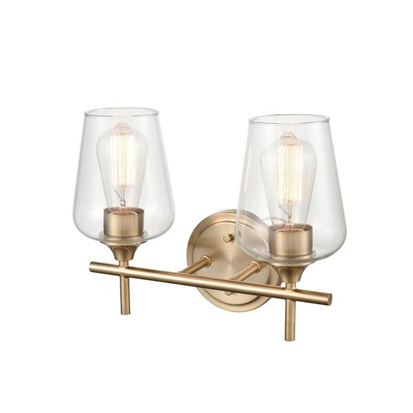 Millennium Lighting Ashford 2-light Gold Traditional Vanity Light