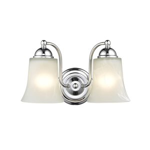 Millennium Lighting 2-light Traditional Vanity Light in Chrome