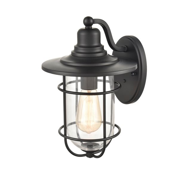 Millennium Lighting 16-in Black Hardwired Medium Base (e-26) Outdoor Wall Light