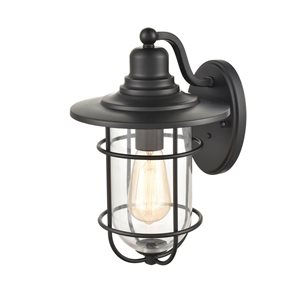 Millennium Lighting 16-in Black Hardwired Medium Base (e-26) Outdoor Wall Light