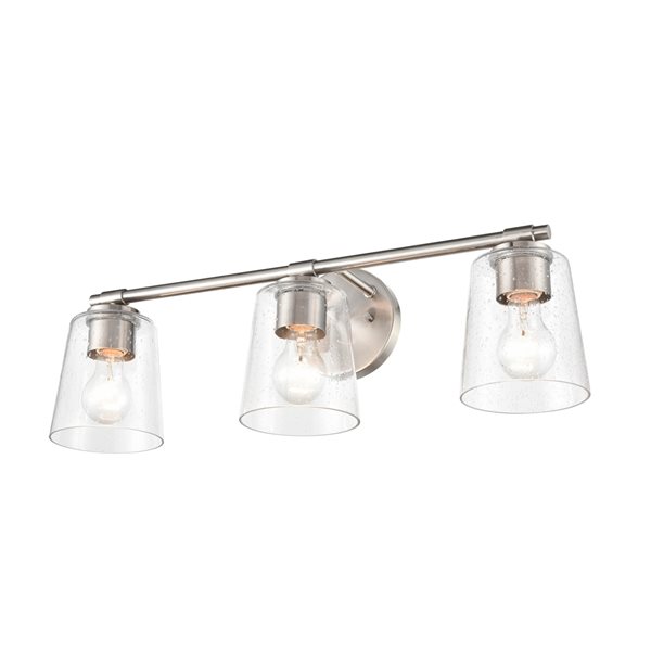 Millennium Lighting Nickel Traditional Vanity Light 3-light