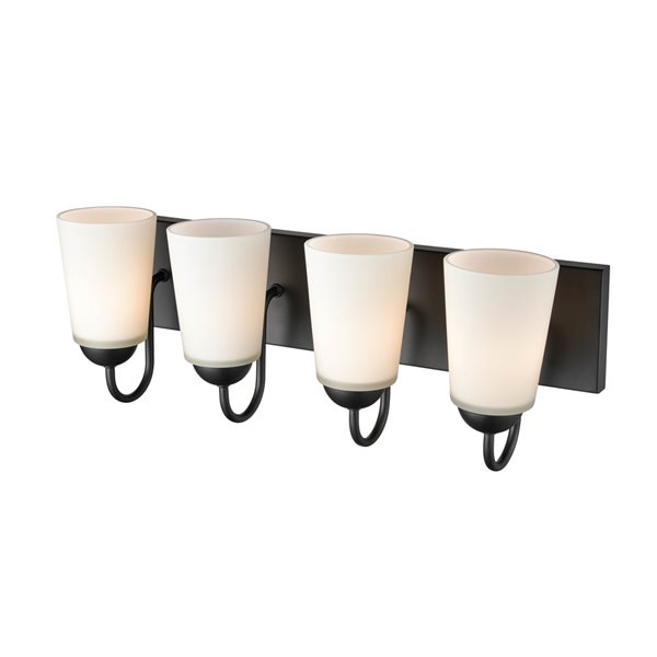 Millennium Lighting 4-light Traditional Black Vanity Light