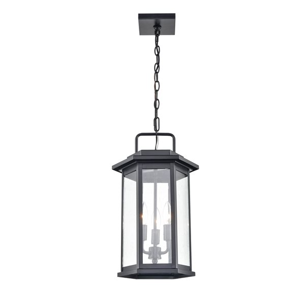 Millennium Lighting Ellis Black Traditional Clear Glass Incandescent ...