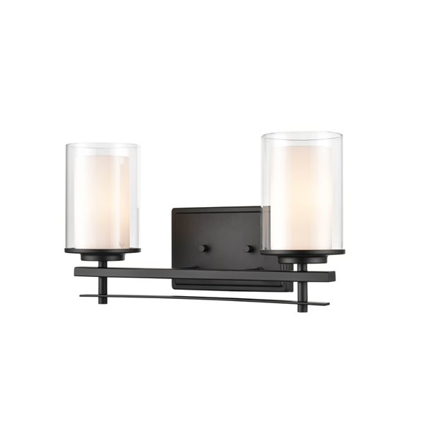 Millennium Lighting 2-light Black Traditional Vanity Light