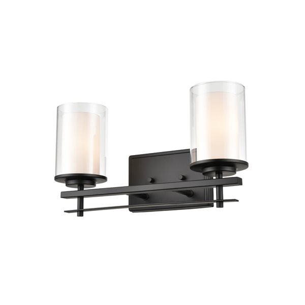 Millennium Lighting 2-light Black Traditional Vanity Light