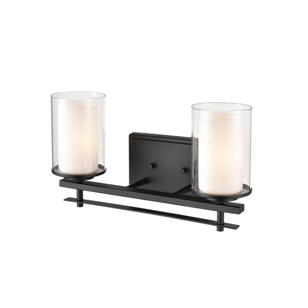 Millennium Lighting 2-light Black Traditional Vanity Light