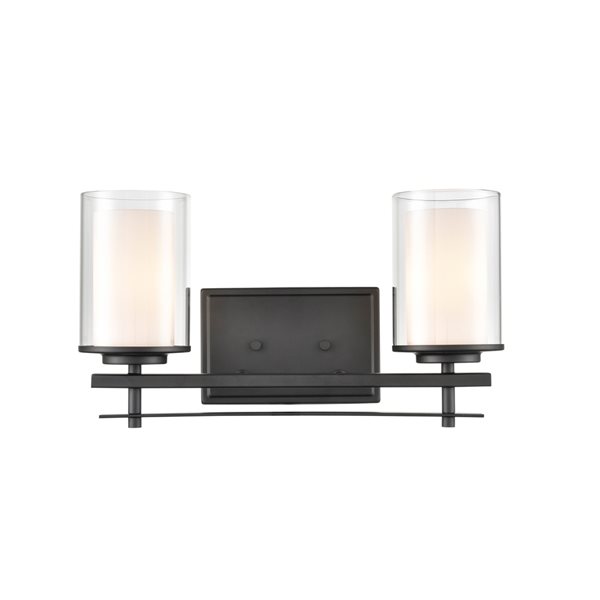 Millennium Lighting 2-light Black Traditional Vanity Light