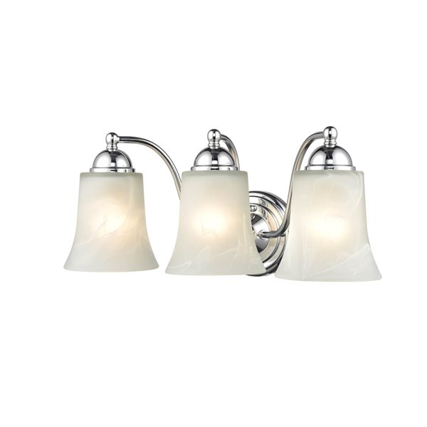 Millennium Lighting 3-light Traditional Vanity Light in Chrome