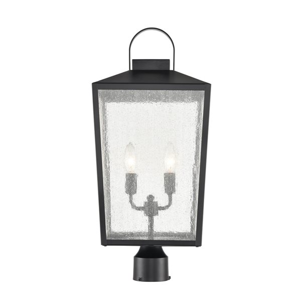 Millennium Lighting Devens 24-in 2-Light Black Traditional Light Post Lantern