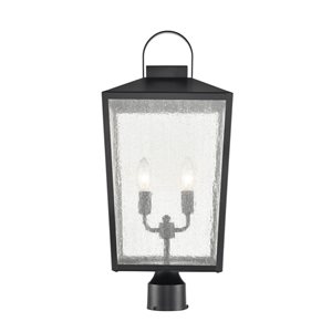 Millennium Lighting Devens 24-in 2-Light Black Traditional Light Post Lantern