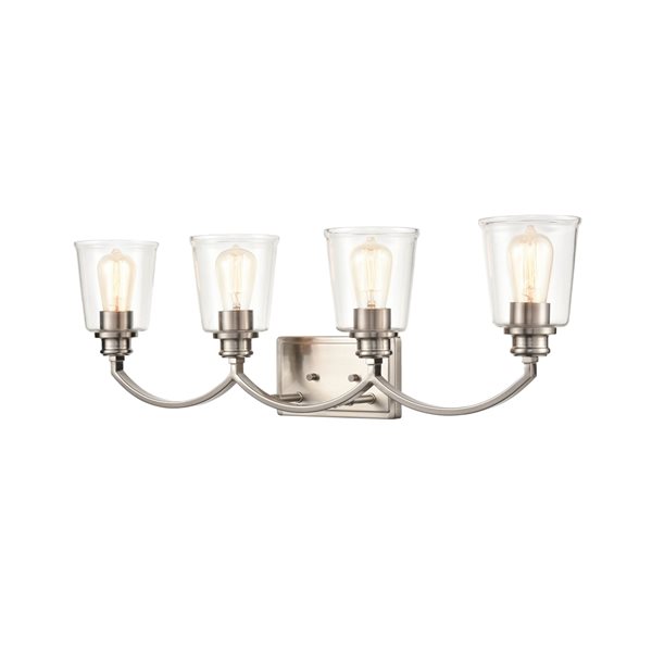 Millennium Lighting Forsyth 4-light Nickel Traditional Vanity Light