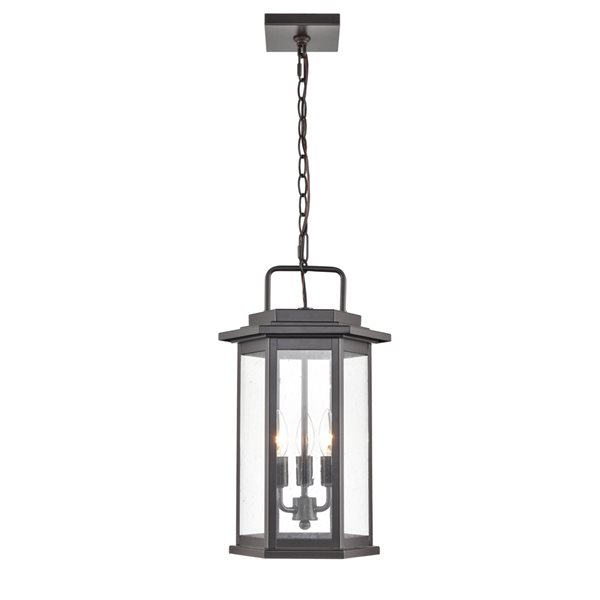 Millennium Lighting Ellis Bronze Traditional Clear Glass Lantern ...