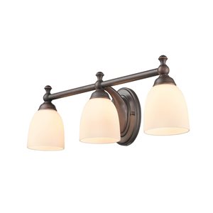 Millennium Lighting 3-light Bronze Traditional Vanity Light