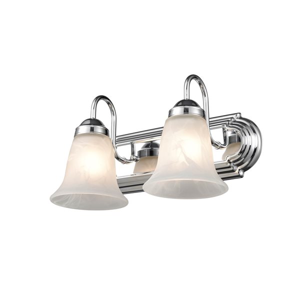 Millennium Lighting Traditional 2-light Chrome Vanity Light