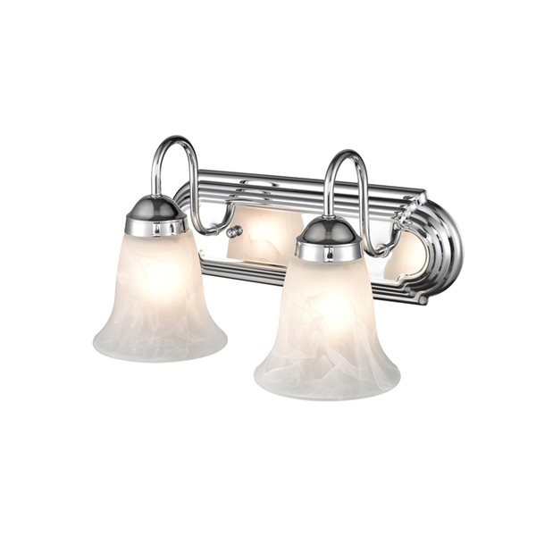 Millennium Lighting Traditional 2-light Chrome Vanity Light