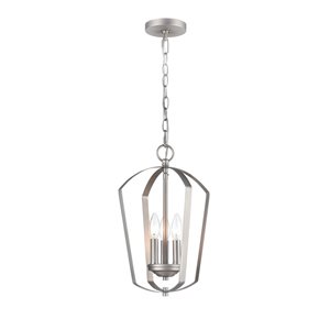 Millennium Lighting 3-light Satin Nickel Traditional Cage Chandelier