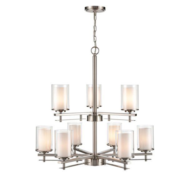 Millennium Lighting 9-light Brushed Nickel Traditional Cage Chandelier