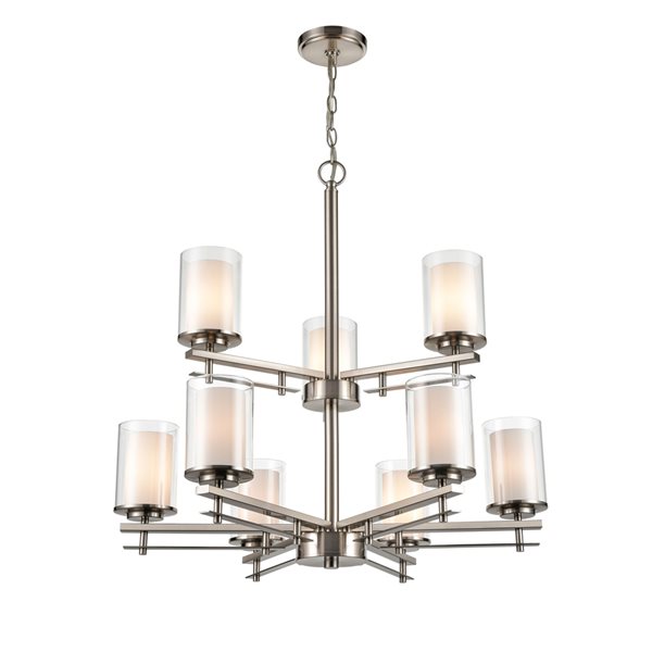 Millennium Lighting 9-light Brushed Nickel Traditional Cage Chandelier