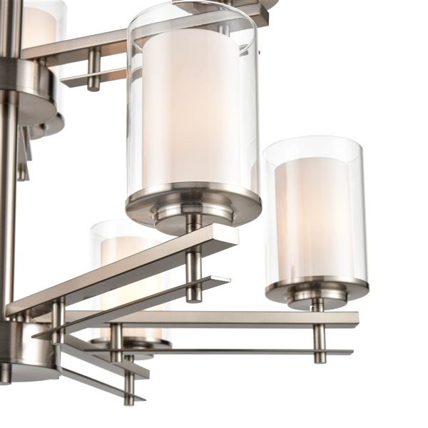 Millennium Lighting 9-light Brushed Nickel Traditional Cage Chandelier