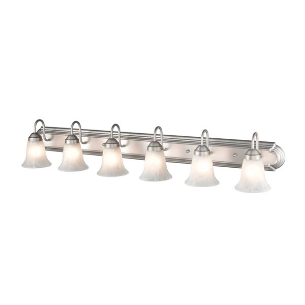 Millennium Lighting 6-light Nickel Traditional Vanity Light