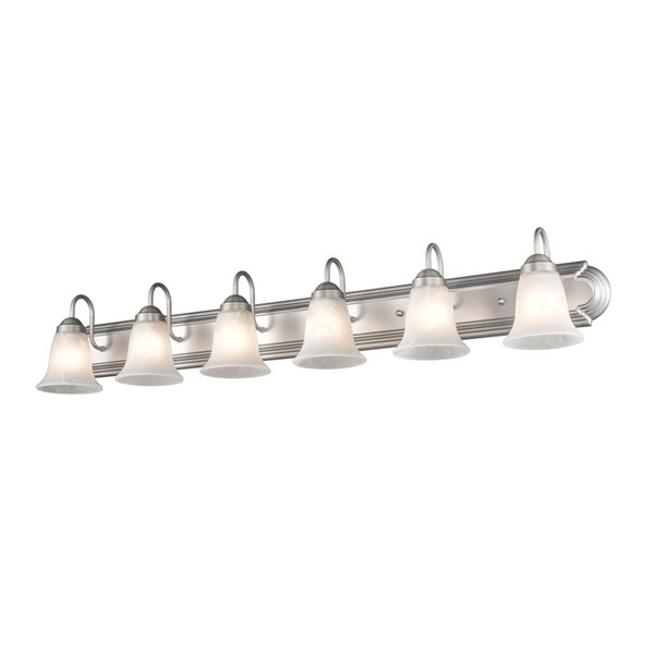 Millennium Lighting 6-light Nickel Traditional Vanity Light