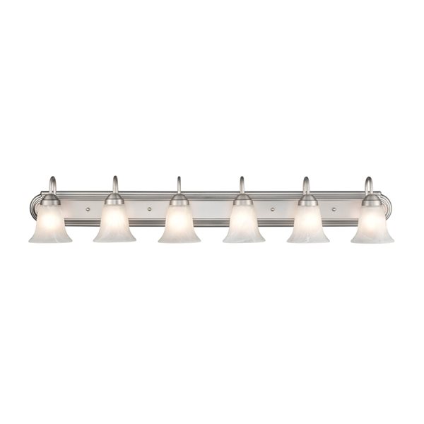 Millennium Lighting 6-light Nickel Traditional Vanity Light