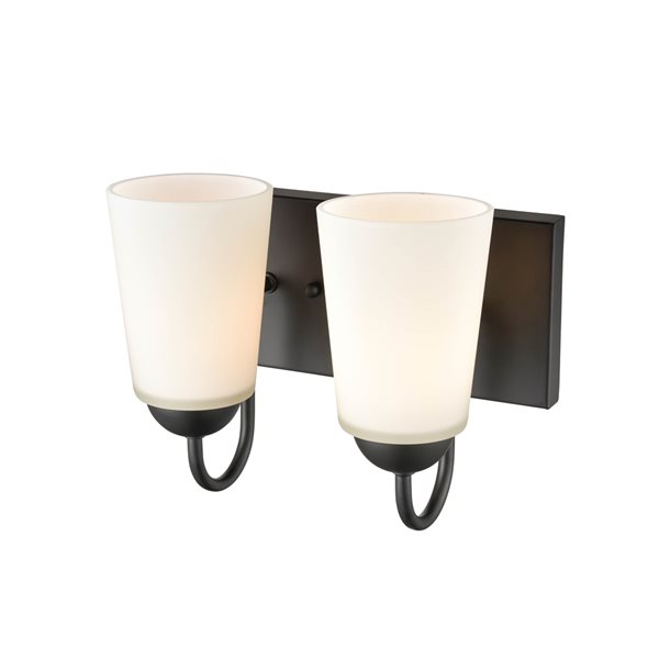 Millennium Lighting 2-light Traditional Black Vanity Light