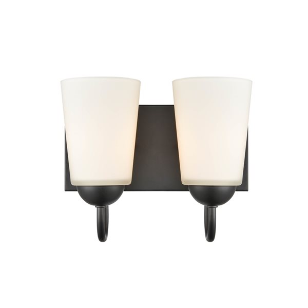 Millennium Lighting 2-light Traditional Black Vanity Light