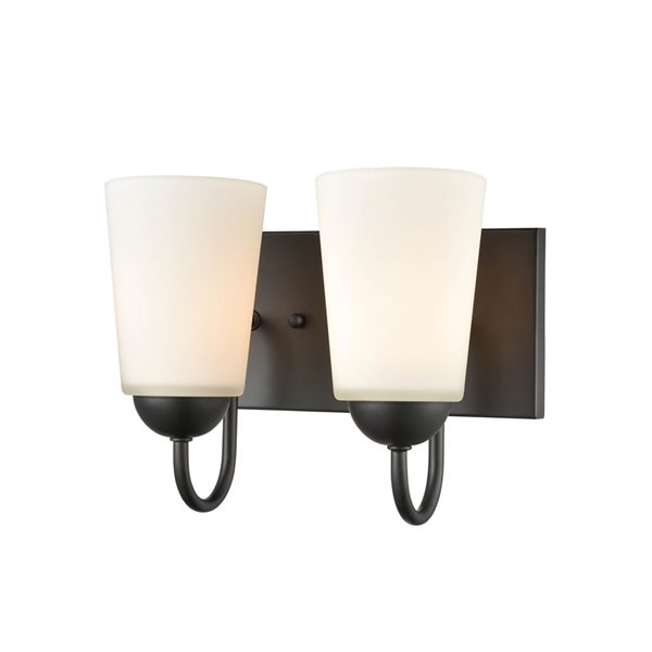Millennium Lighting 2-light Traditional Black Vanity Light