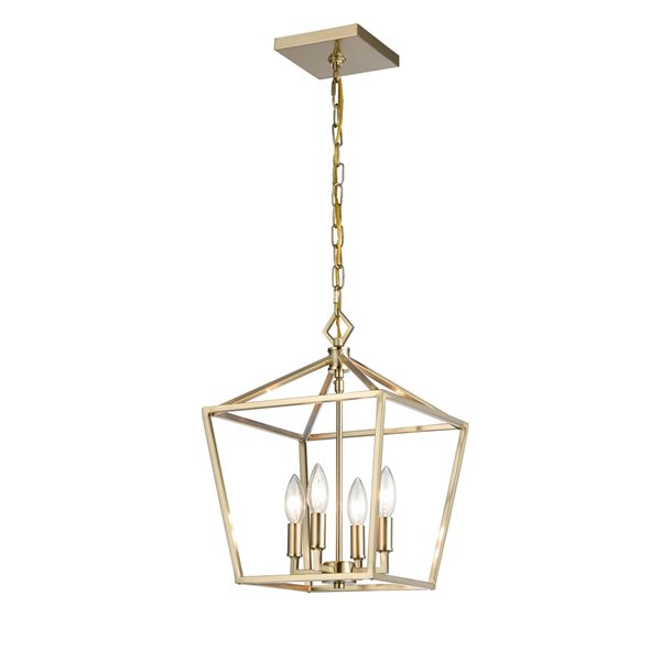 Millennium Lighting Traditional Modern Gold Clear Glass Dome Pendant Light