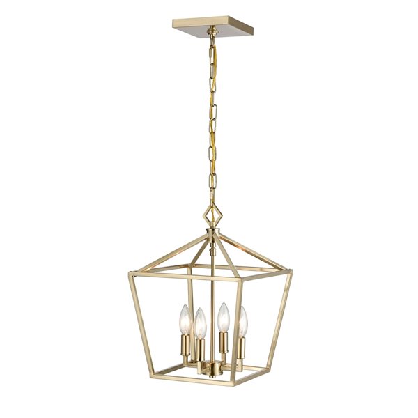 Millennium Lighting Traditional Modern Gold Clear Glass Dome Pendant Light