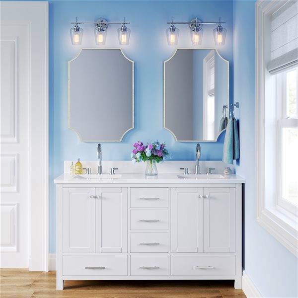 Millennium Lighting Ashford 3-light Chrome Traditional Vanity Light