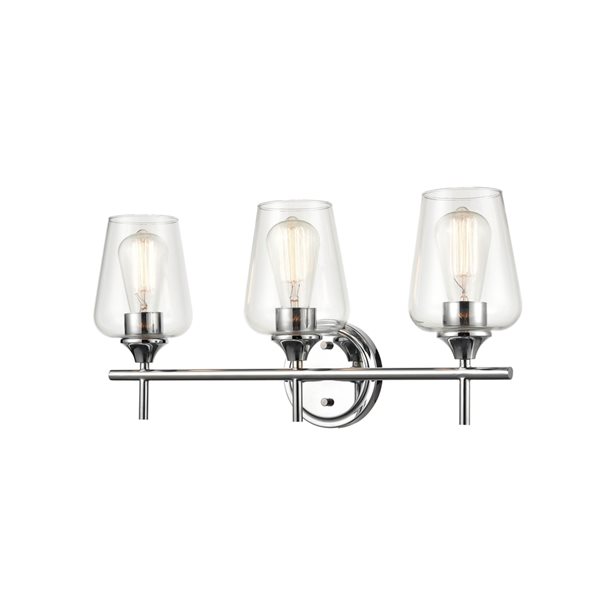 Millennium Lighting Ashford 3-light Chrome Traditional Vanity Light