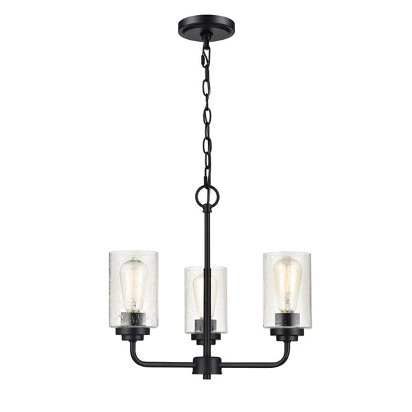 Millennium Lighting Traditional 3-light Cage Chandelier - Matte Black