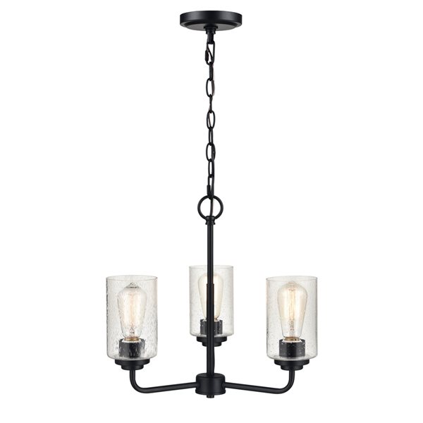 Millennium Lighting Traditional 3-light Cage Chandelier - Matte Black