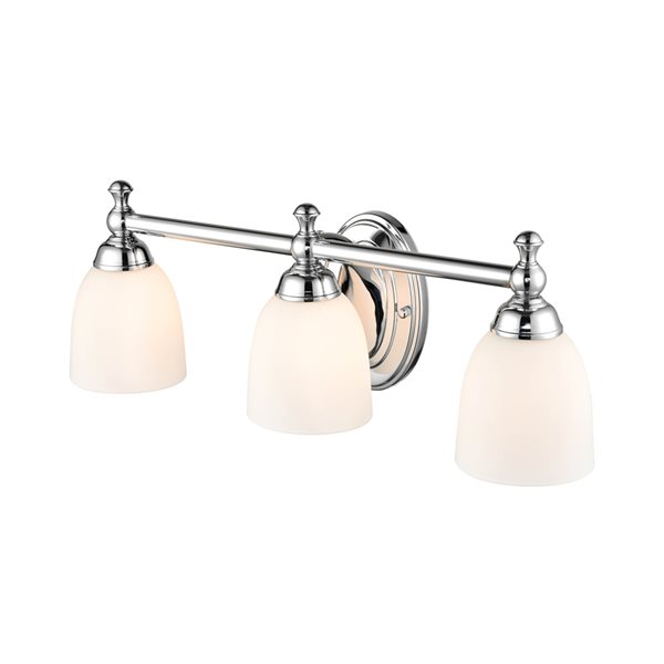 Millennium Lighting 3-light Classic Vanity Light in Chrome