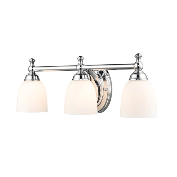 Millennium Lighting 3-light Classic Vanity Light in Chrome