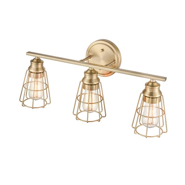 Millennium Lighting Gold 3-light Contemporary Vanity Light