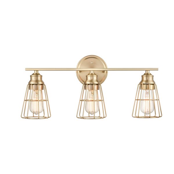 Millennium Lighting Gold 3-light Contemporary Vanity Light