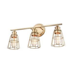 Millennium Lighting Gold 3-light Contemporary Vanity Light