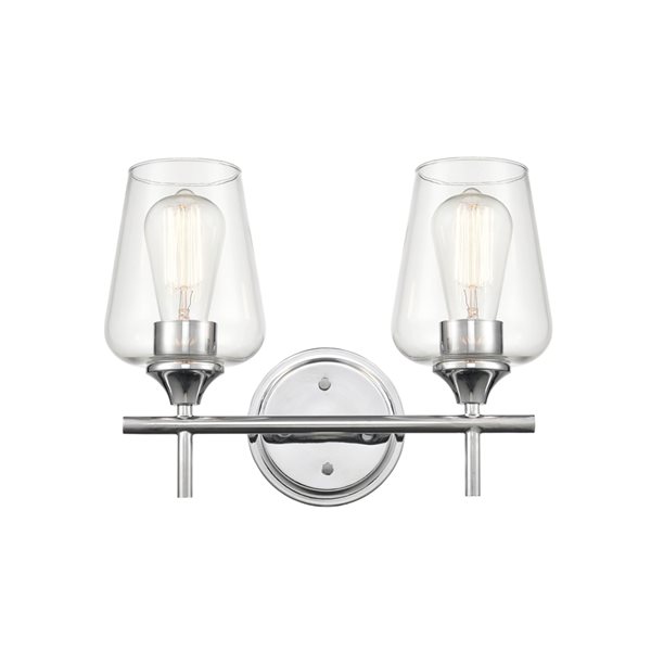 Millennium Lighting Ashford 2-light Chrome Traditional Vanity Light