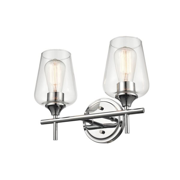 Millennium Lighting Ashford 2-light Chrome Traditional Vanity Light