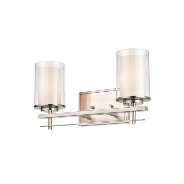 Millennium Lighting 2-light Contemporary Nickel Vanity Light