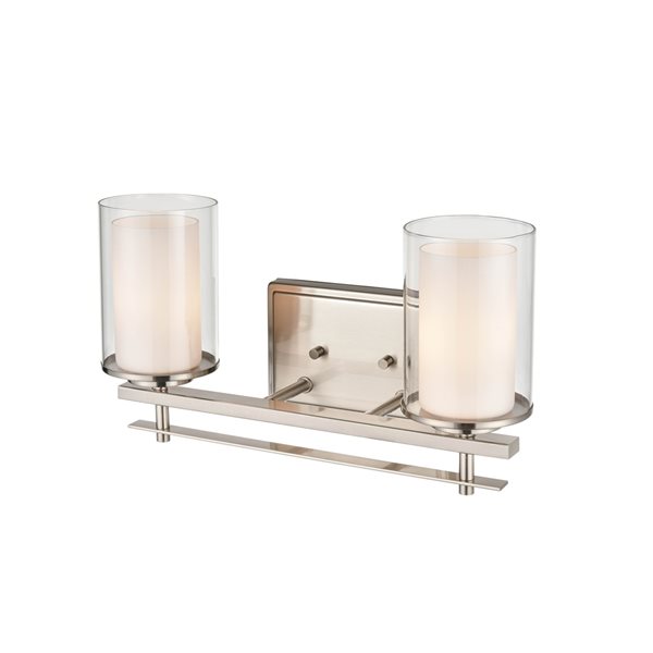 Millennium Lighting 2-light Contemporary Nickel Vanity Light