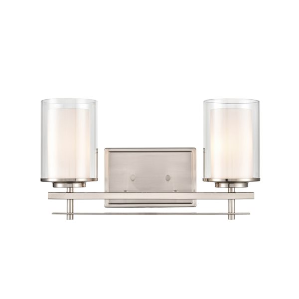 Millennium Lighting 2-light Contemporary Nickel Vanity Light