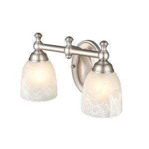 Millennium Lighting Nickel 2-light Contemporary Vanity Light