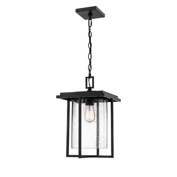 Millennium Lighting Adair Black Traditional Seeded Glass Incandescent ...