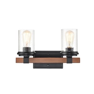 Millennium Lighting Taos 2-light Matte Black Traditional Vanity Light