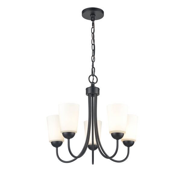 Millennium Lighting 5-light Matte Black Traditional Cage Chandelier