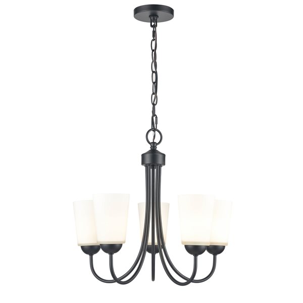 Millennium Lighting 5-light Matte Black Traditional Cage Chandelier